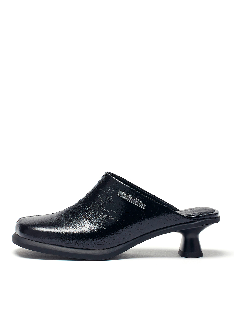 MATIN皮革樂福高跟鞋 黑色