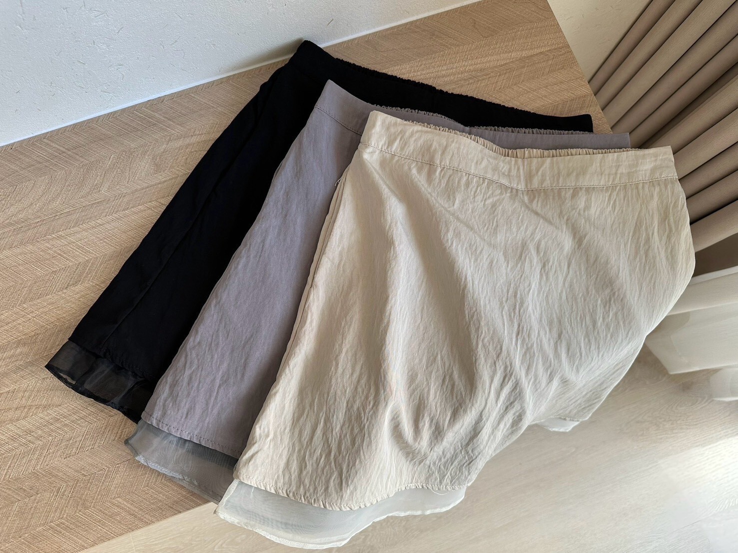 接網鬆緊短裙 8171