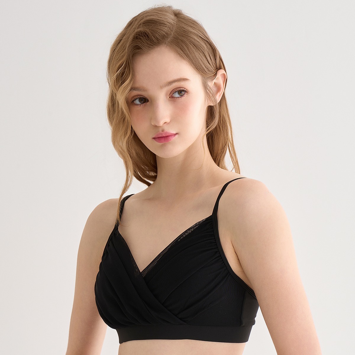 Venus Shirring Top - Black