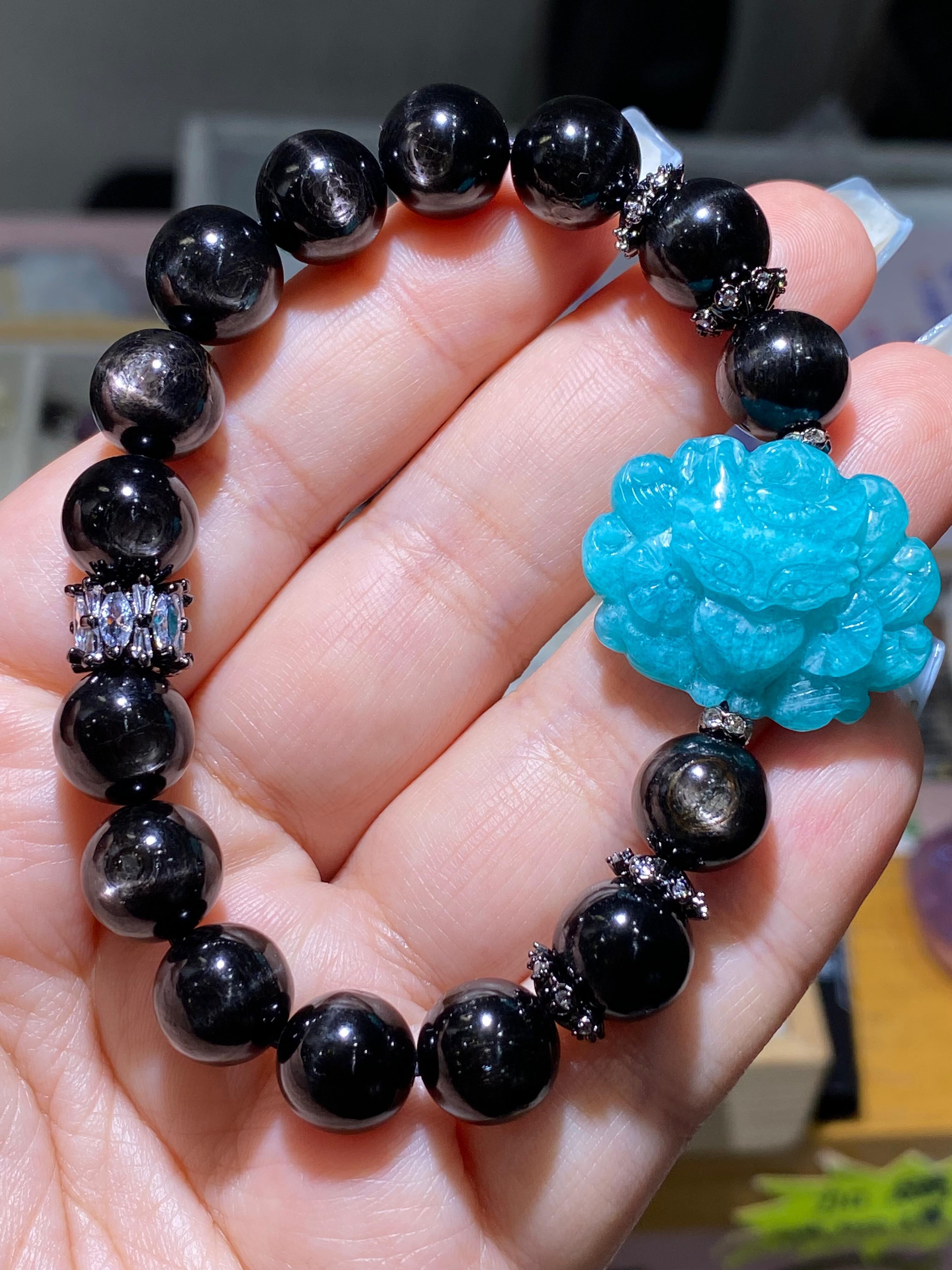 10.5-10.8MM金運石配天河石九尾狐