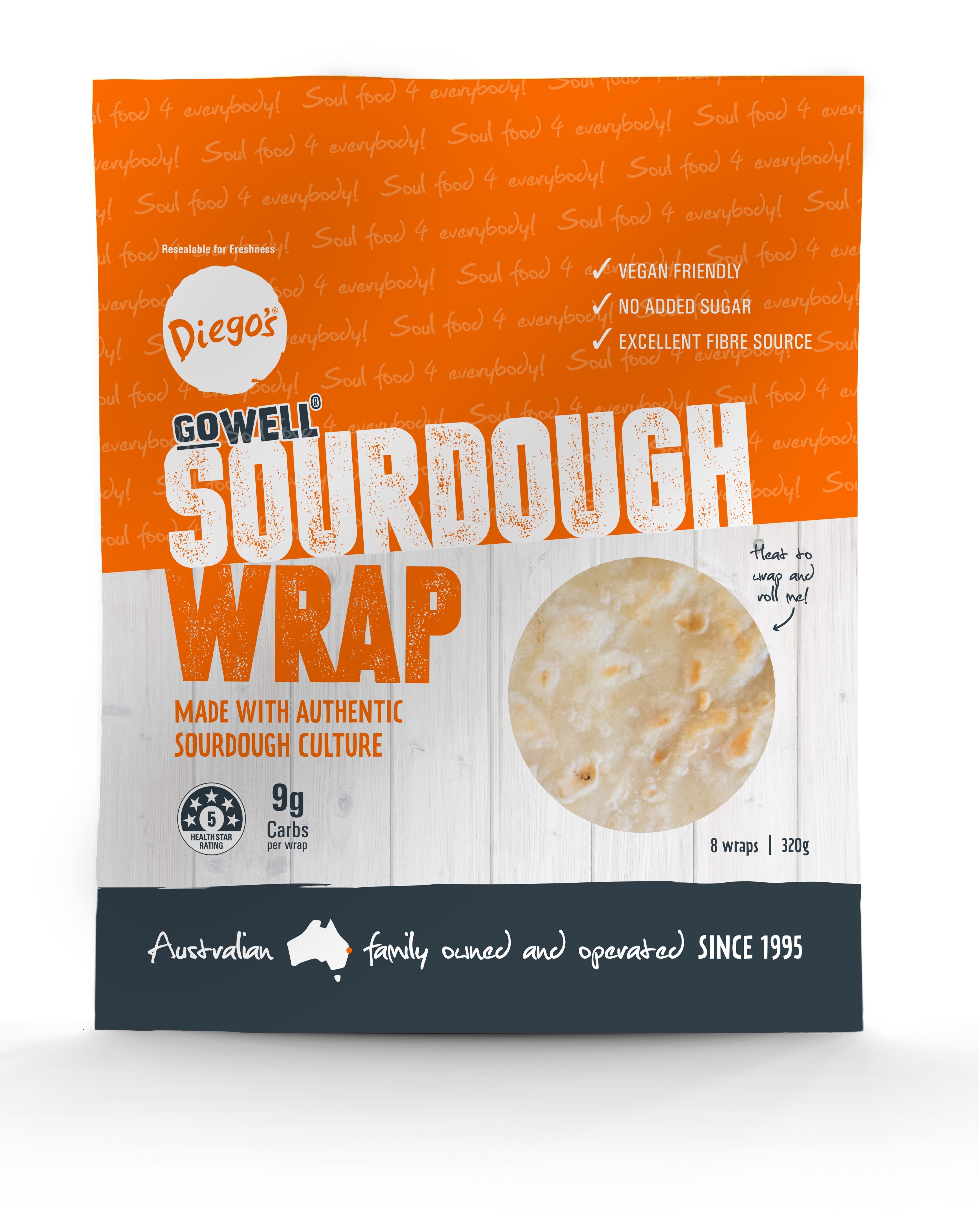 Diego's 墨西哥酸種麵團薄餅餅皮 8pcs (直徑18cm) (320g) (505001)