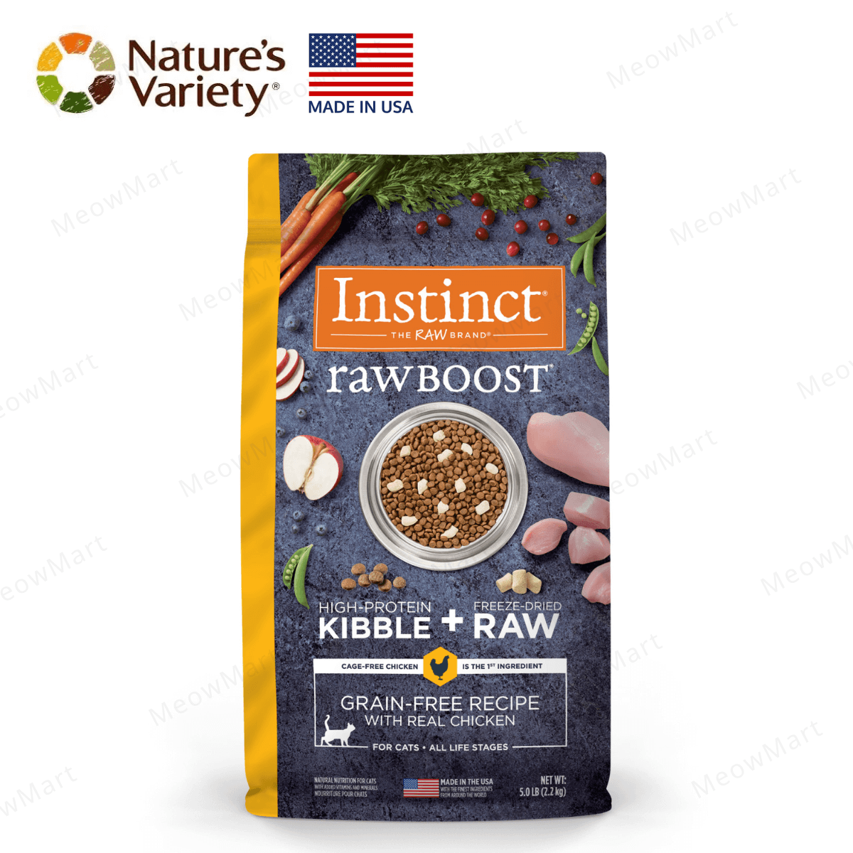 【免費試食】Instinct 無穀物+凍乾生肉貓糧 - 雞肉