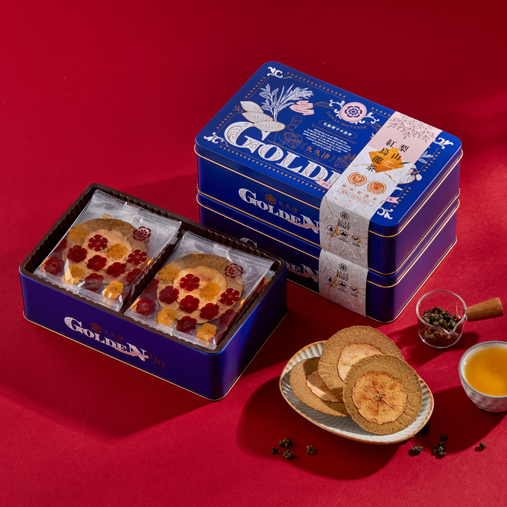 公益合作｜【久久津】紅烏龍蘋果米餅禮盒