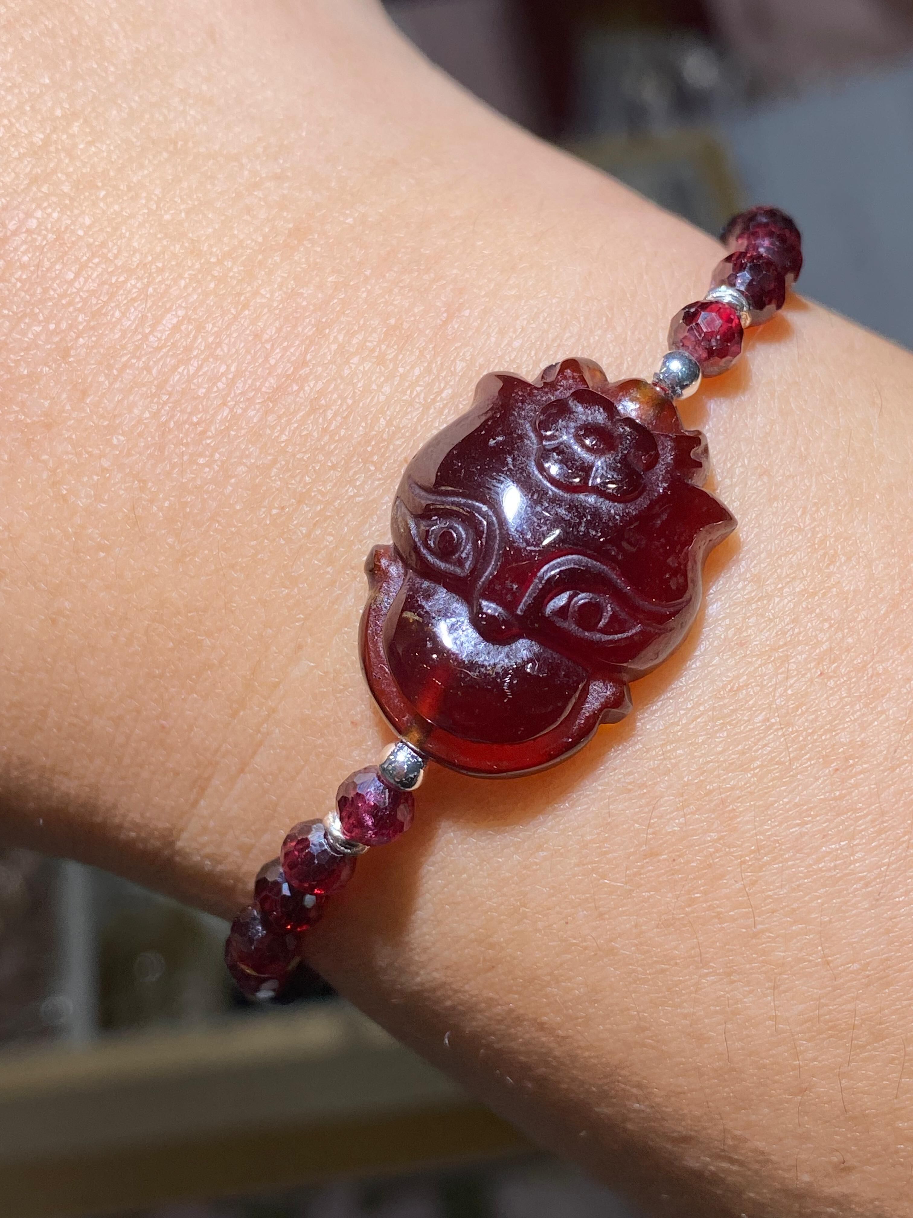 鑽切石榴石配小狐仙