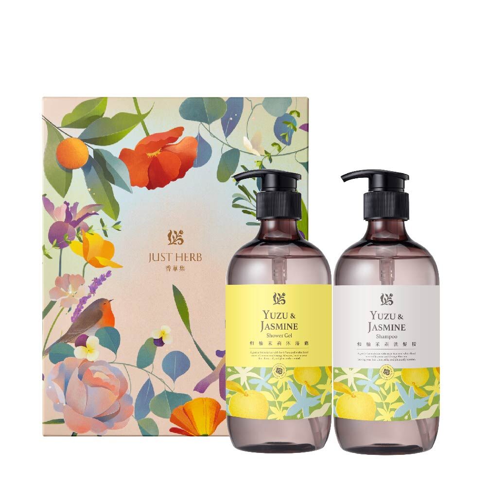 和柚茉莉洗沐組500ML (附禮盒提袋)