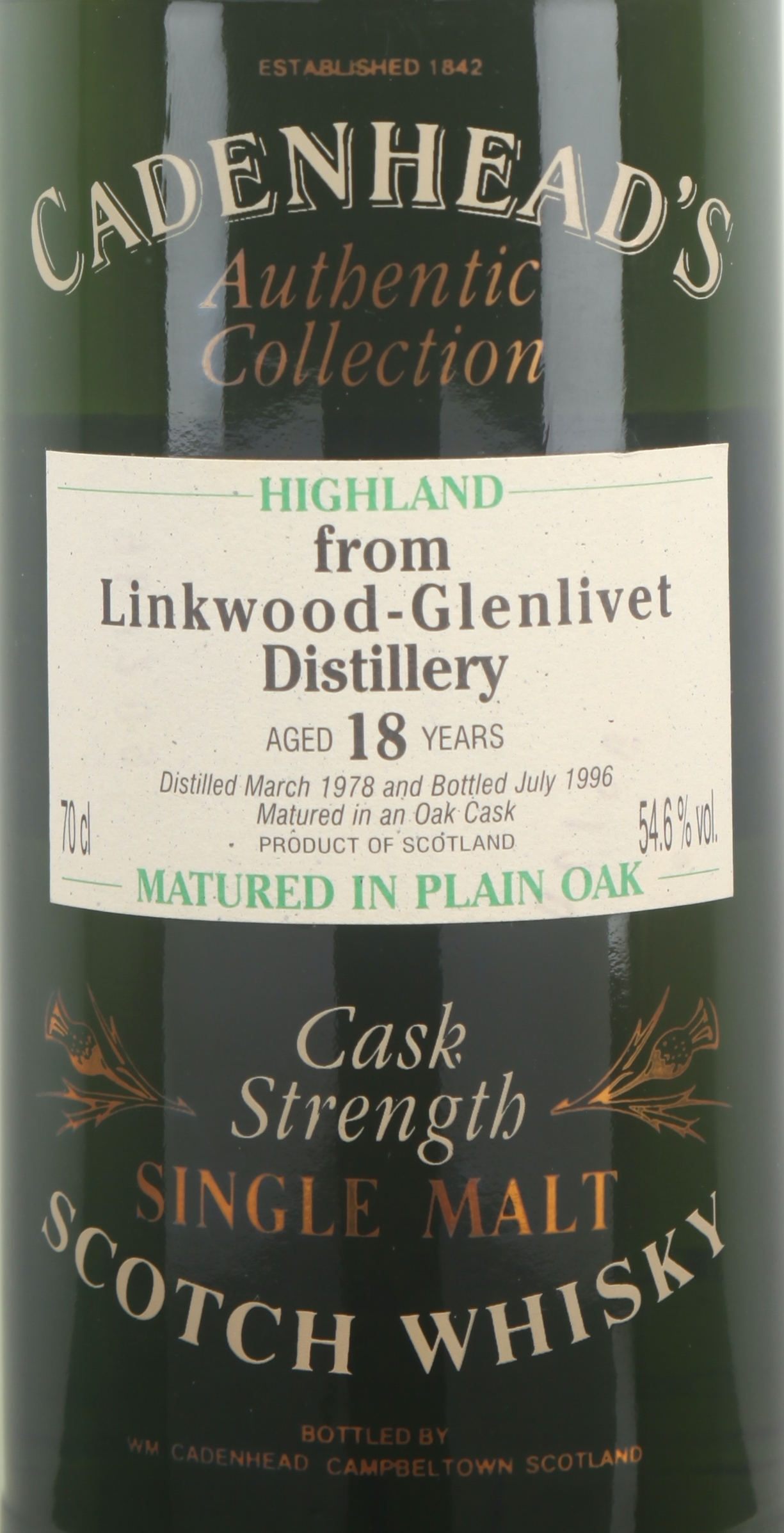 Linkwood 1978/1996 18YO 54.6% Cadenhead's