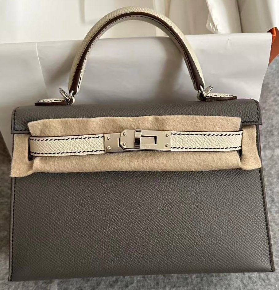 Kelly mini II 0L gris meyer /10 craie ck epsom K