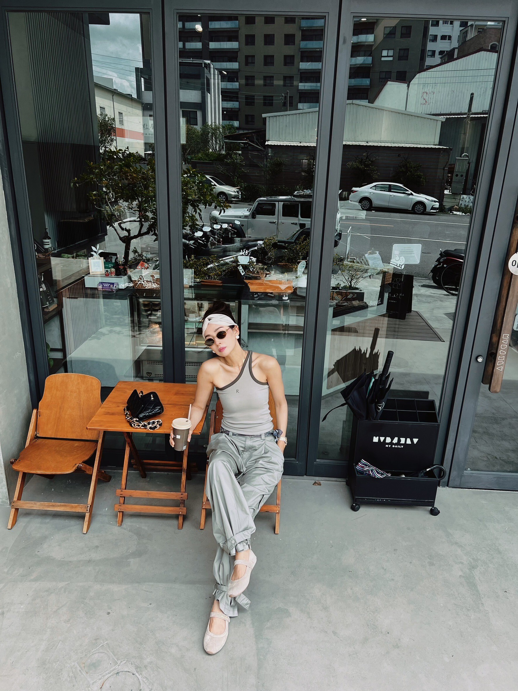 摩卡薄款工裝褲