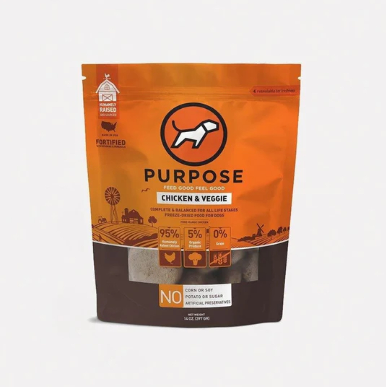 Purpose | 純雞｜單蛋白配方凍乾狗糧 14oz