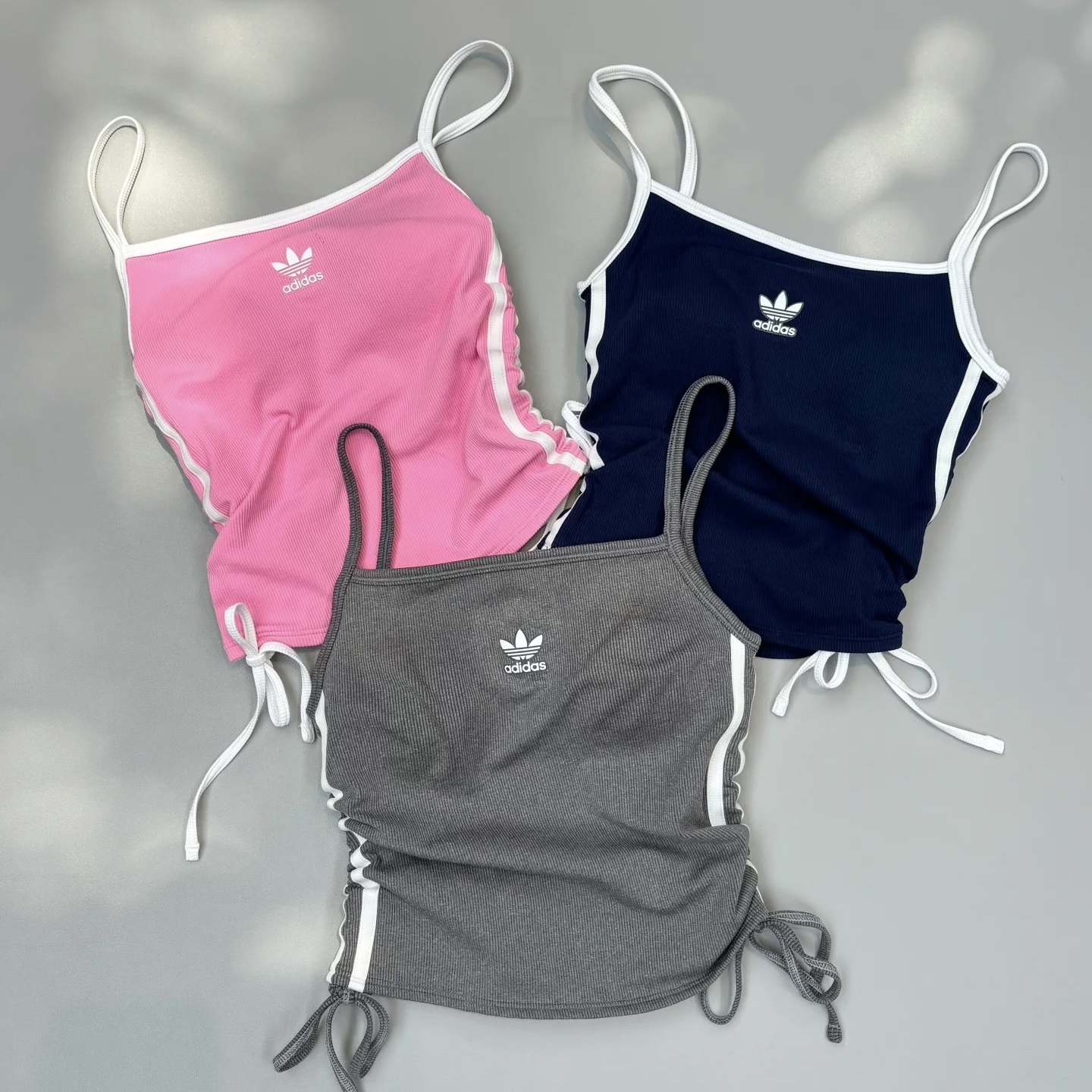 ADIDAS ORIGINALS TOP 抽繩 綁帶 背心 自附BRA 胸墊 三色