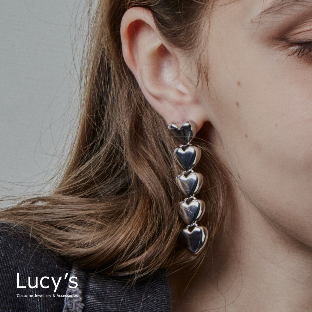 愛心串串 耳環 (123856)