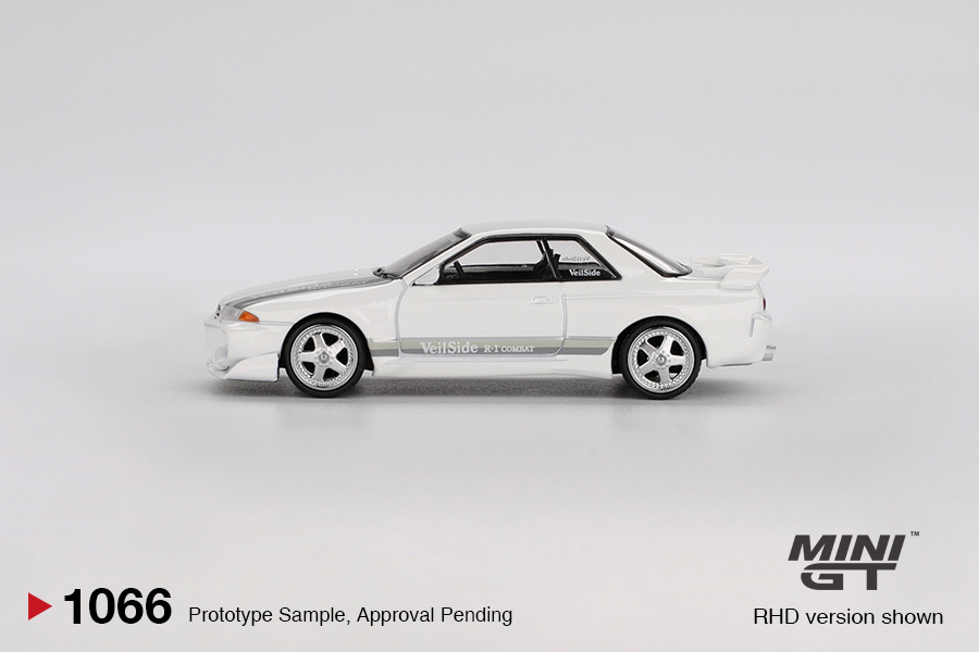 【預訂】Mini GT 1066 Nissan Skyline GT-R (R32) VeilSide  Combat C-I White