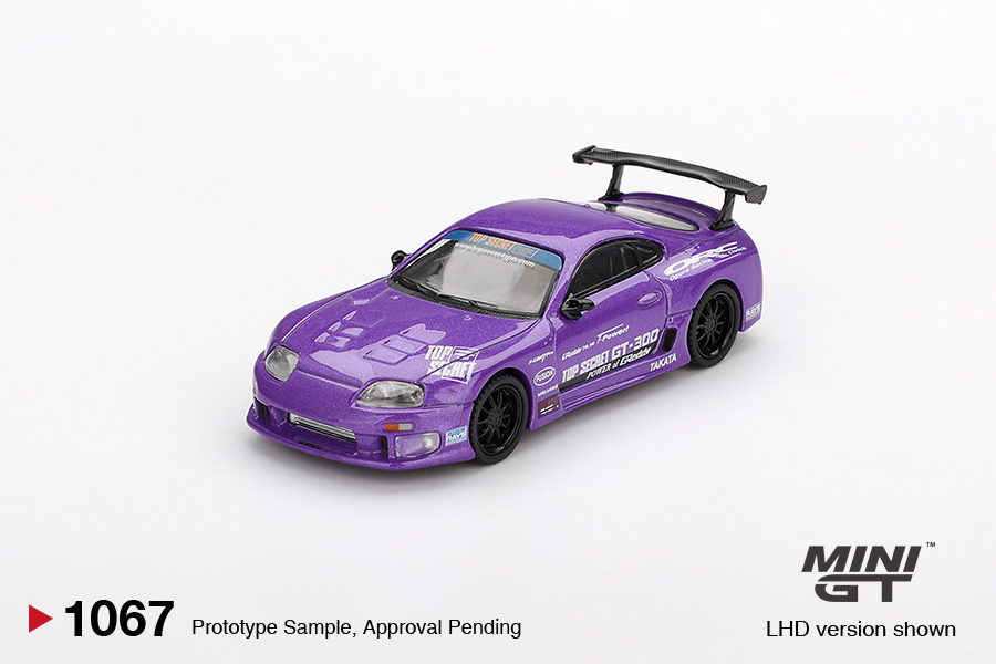【預訂】Mini GT 1067 Toyota Supra (A80) Top Secret GT-300 Top Secret Purple