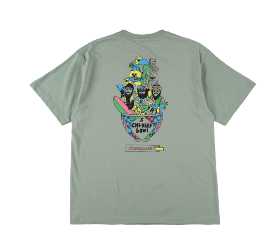 日本ChiBee CHI-BEE丼插畫短Ｔ