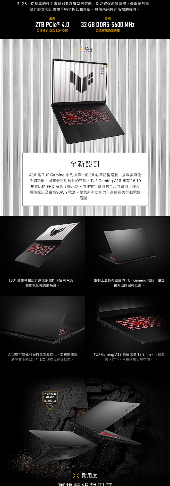 FA808UM-0031A260H外觀設計