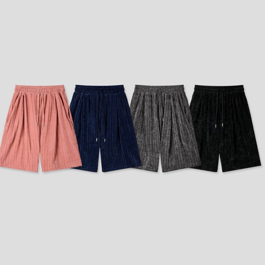 淨色暗直紋短褲 P3115