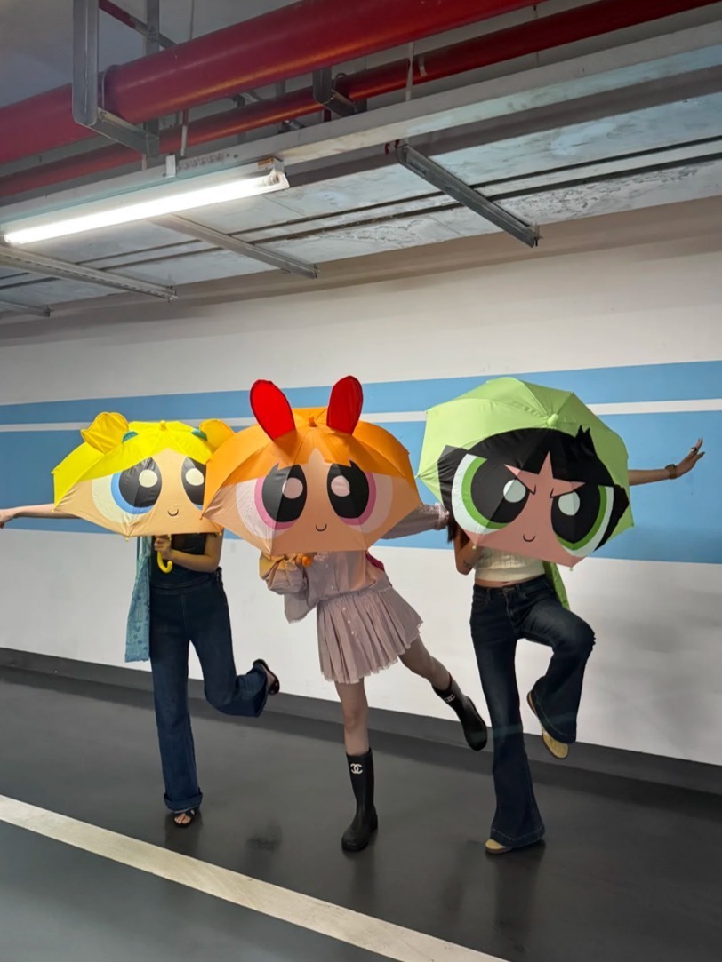 正版授權 飛天小女警造型雨傘