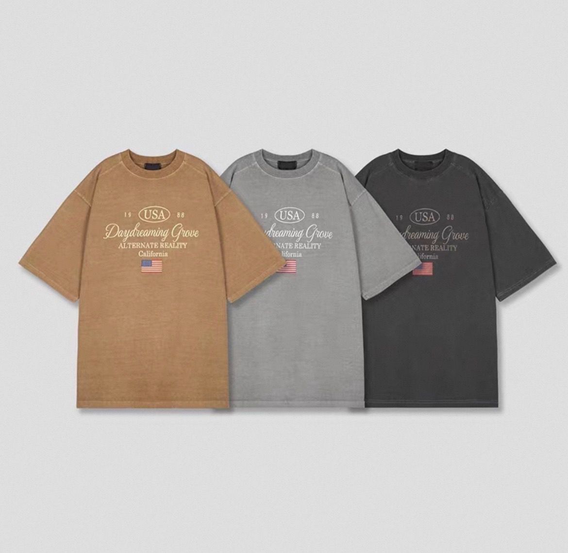 洗水英文字圖案短袖Tee T5724