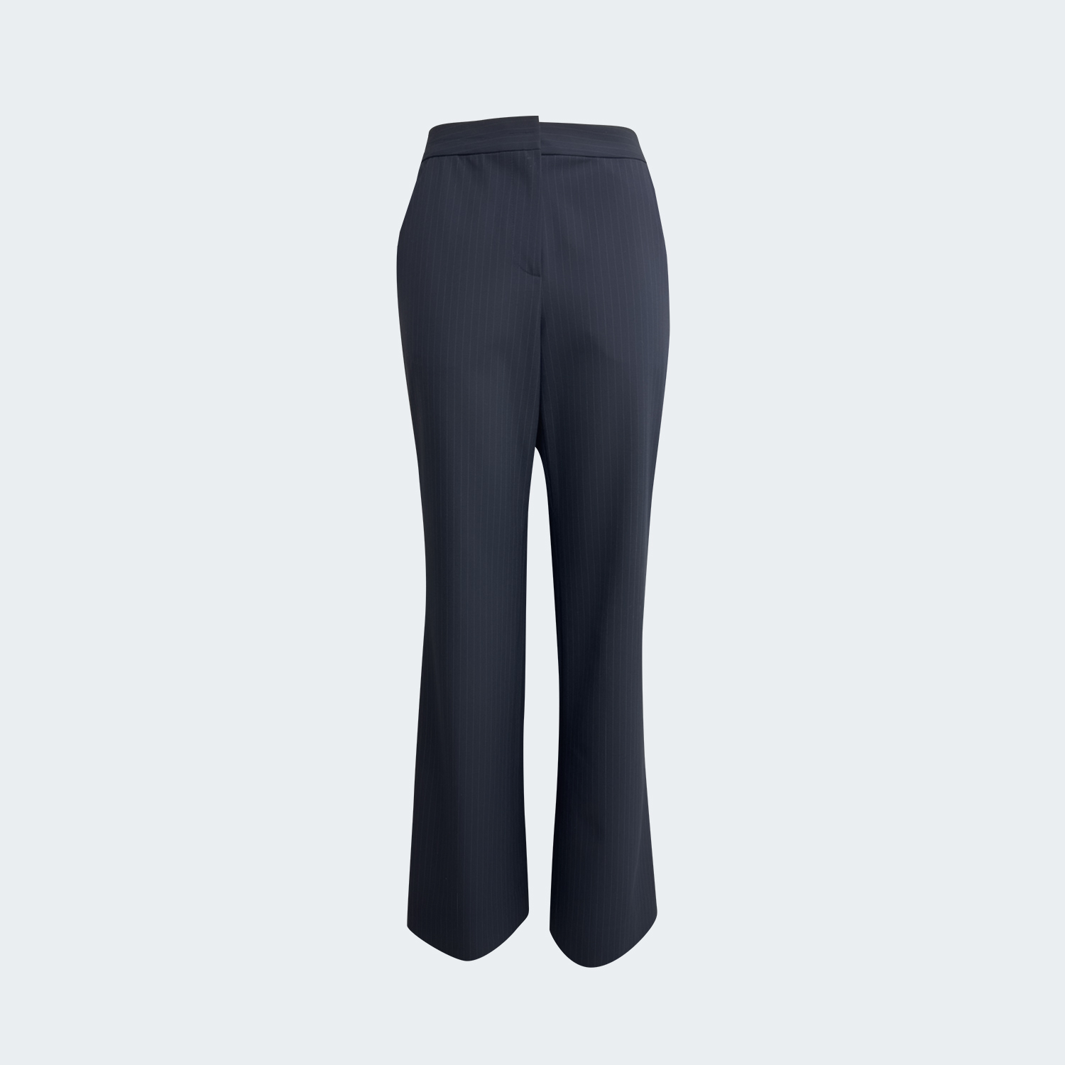 日式細緻條紋西裝長褲