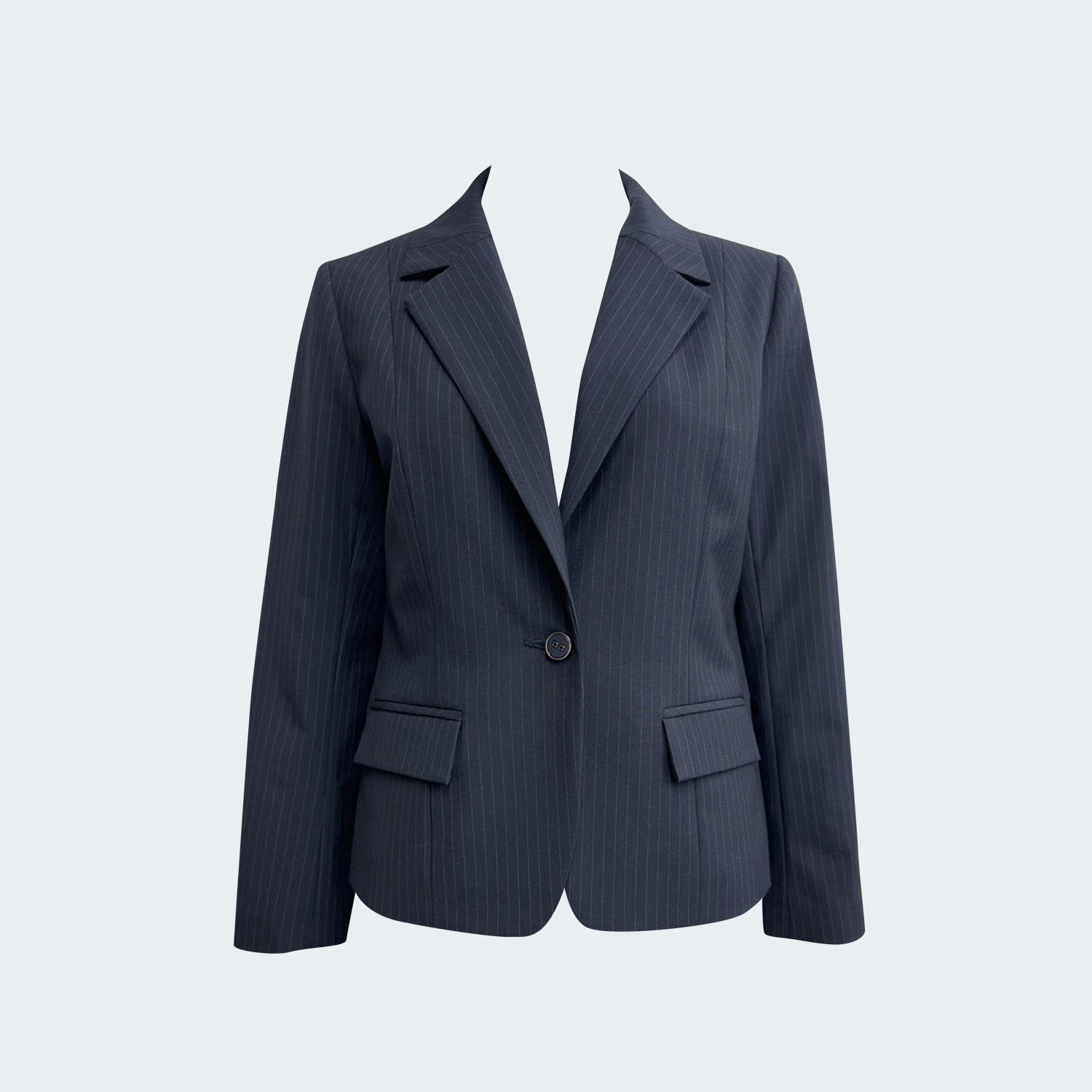 日式細緻條紋西裝外套