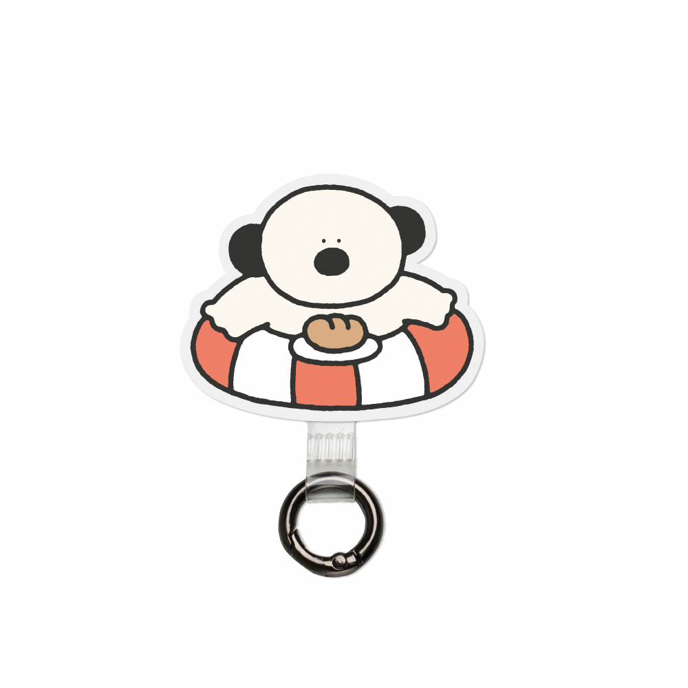 【Knocky x 小圓麵包】『小圓泳圈』手機掛繩夾片