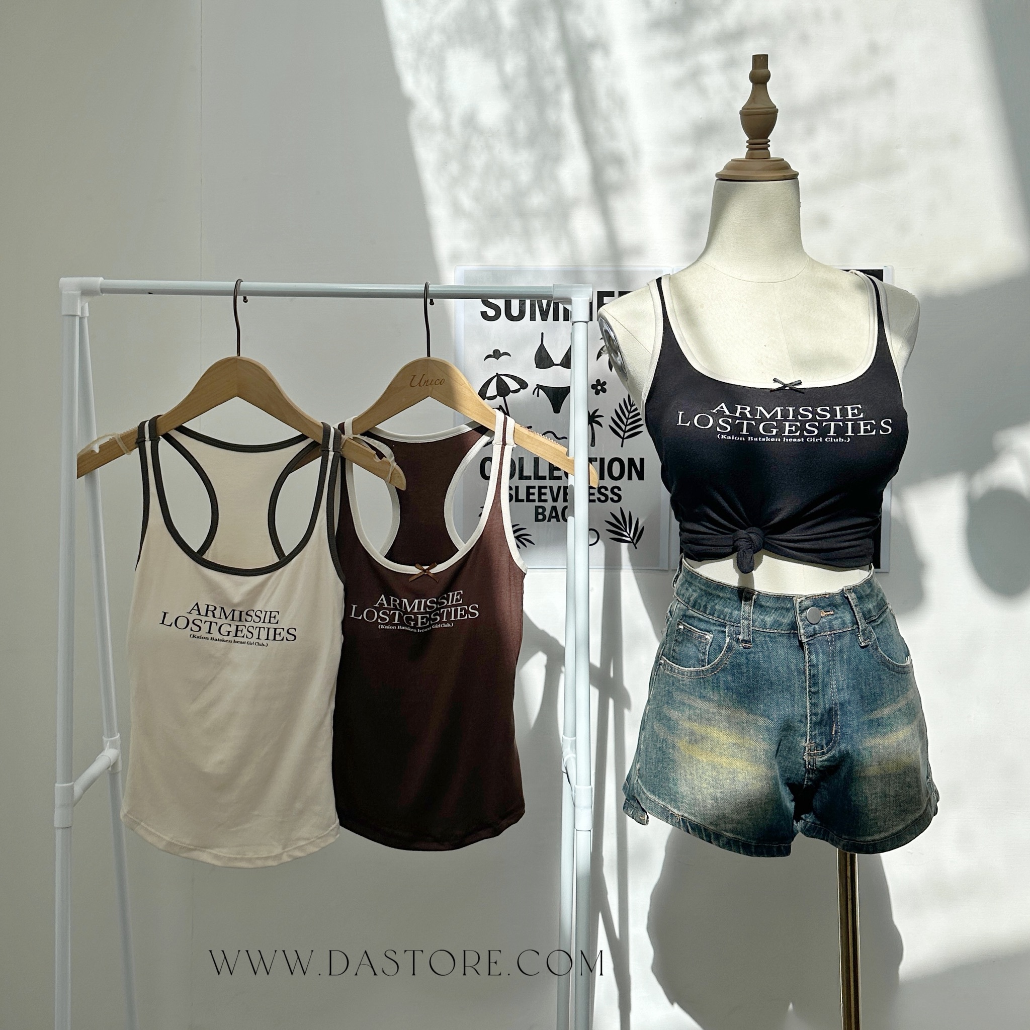 滾邊撞色美式字母bratop