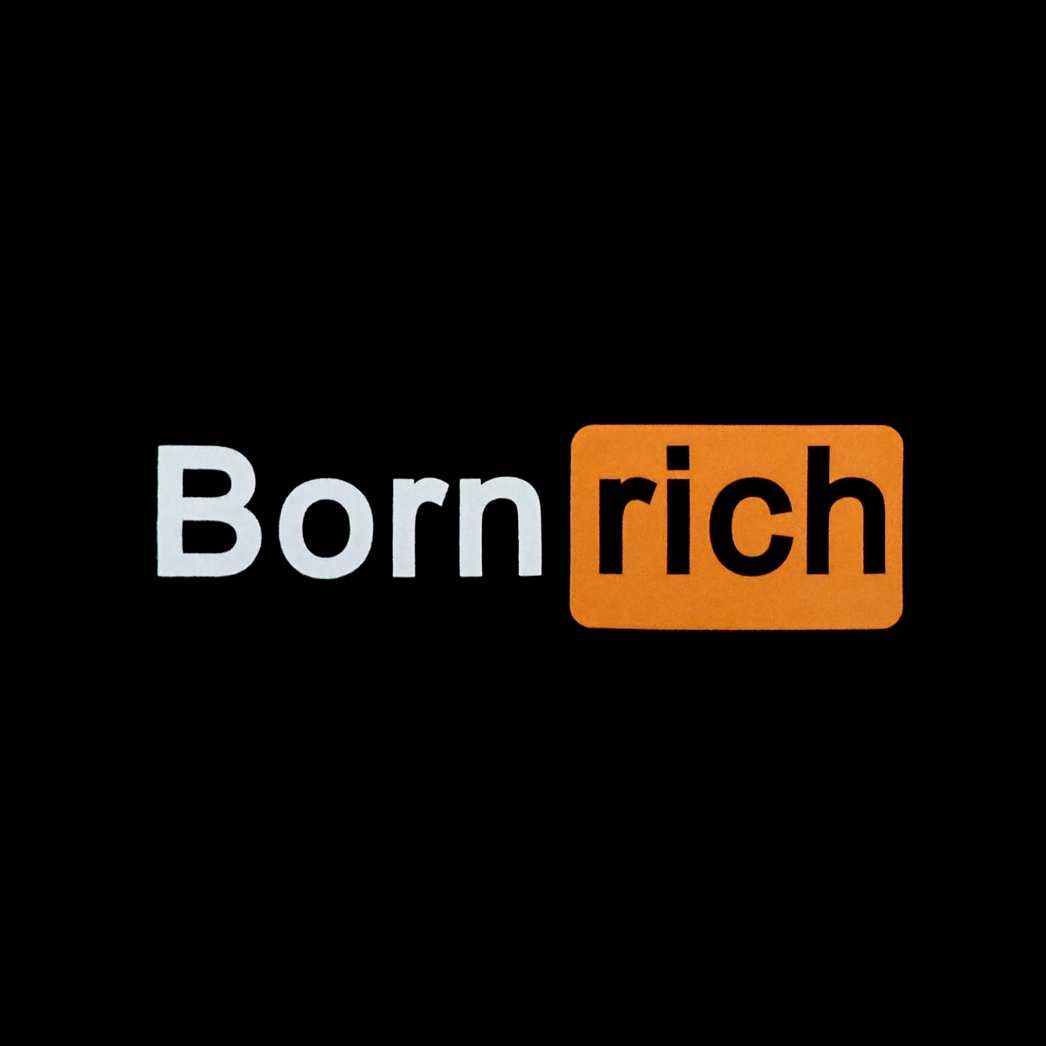 Bornrich｜Classic Logo Tee (Black)