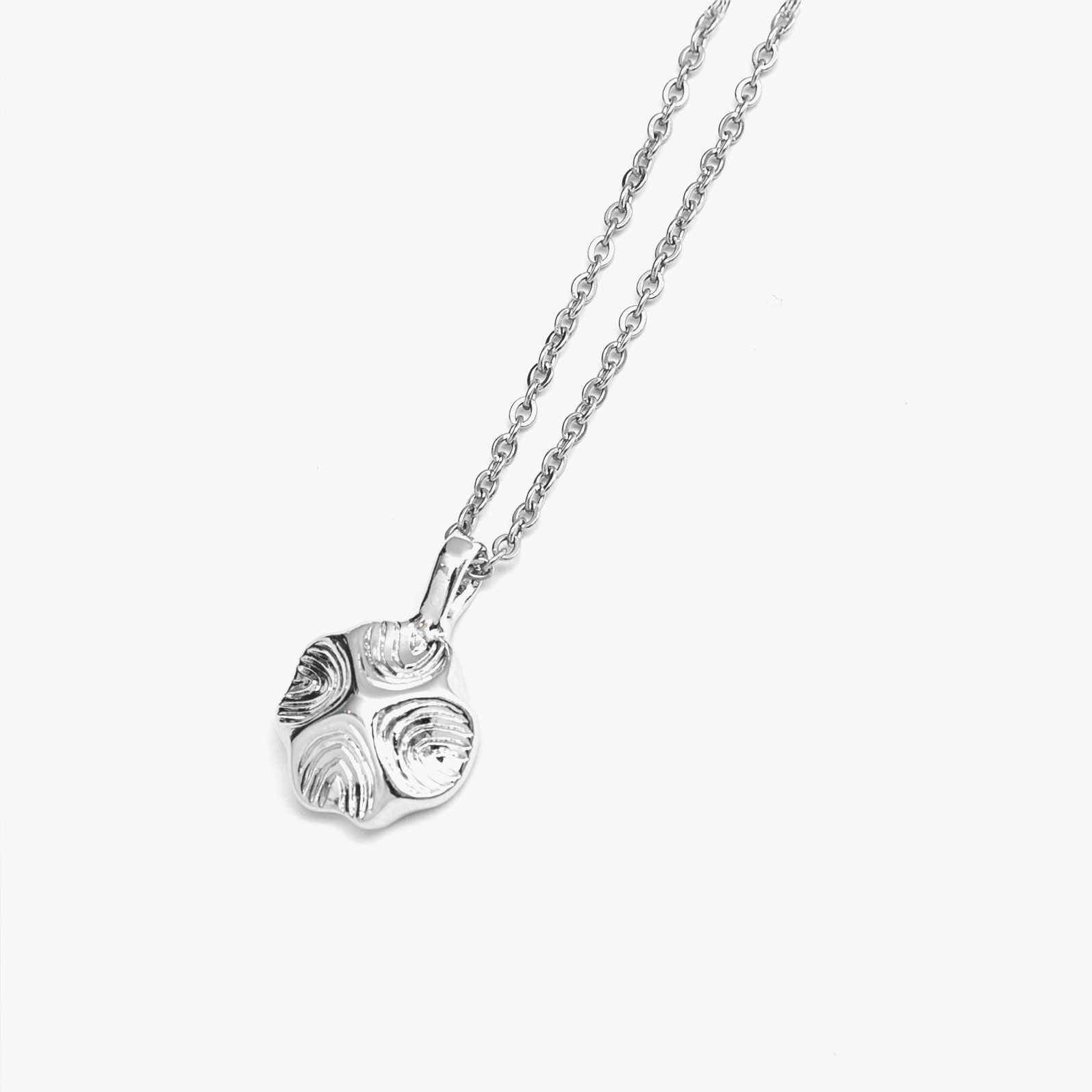 RECOVERY 忘形肉桂卷項鍊,亮銀