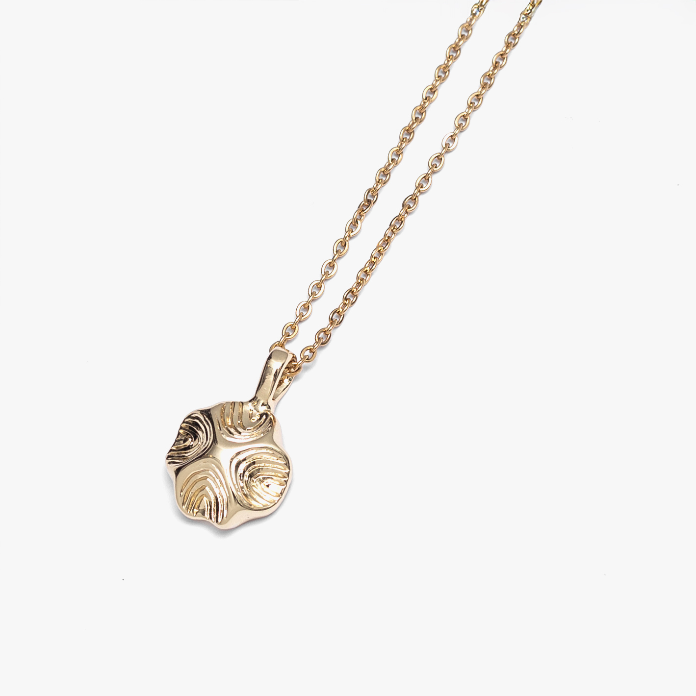 RECOVERY 忘形肉桂卷項鍊,亮金