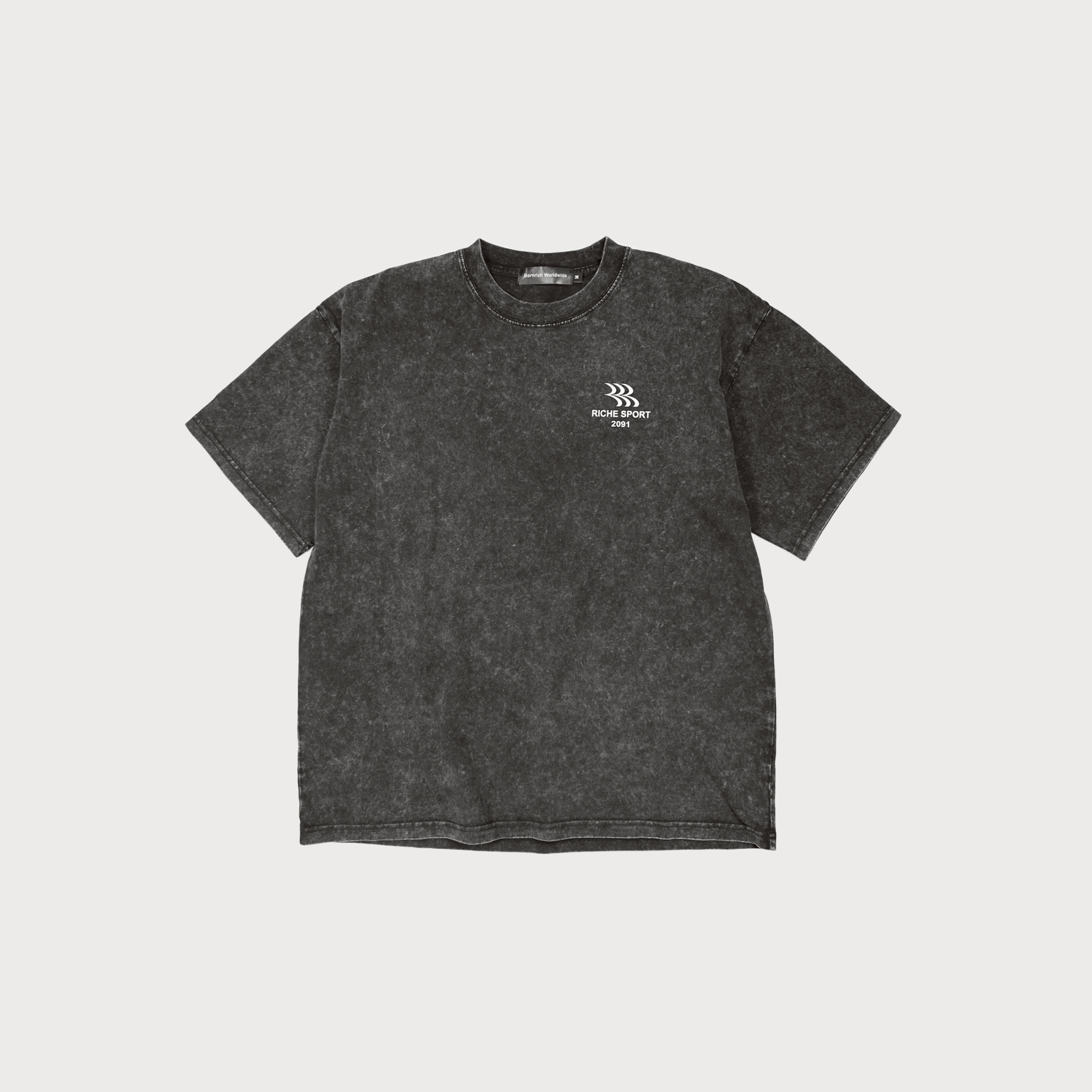 Bornrich｜Riche Sport Oversized Tee (Stone Black)