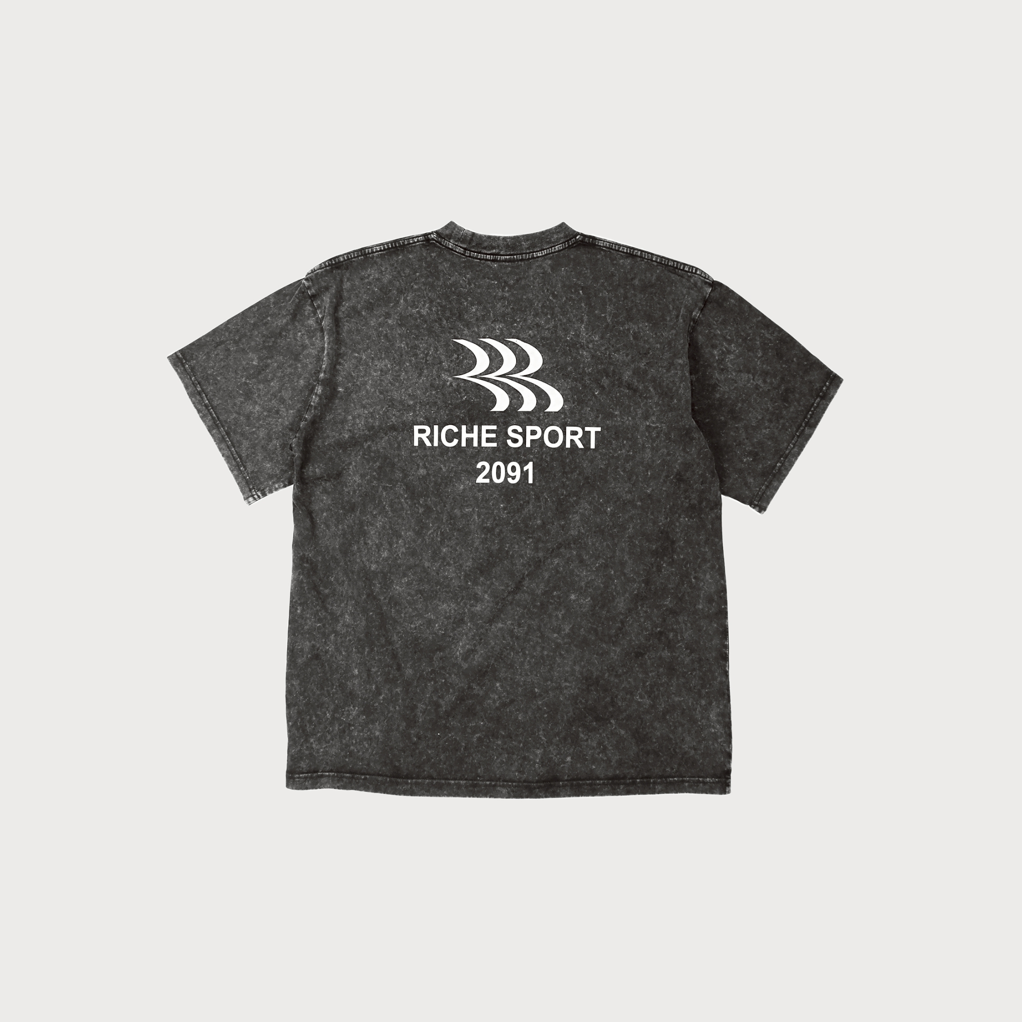 Bornrich｜Riche Sport Oversized Tee (Stone Black)