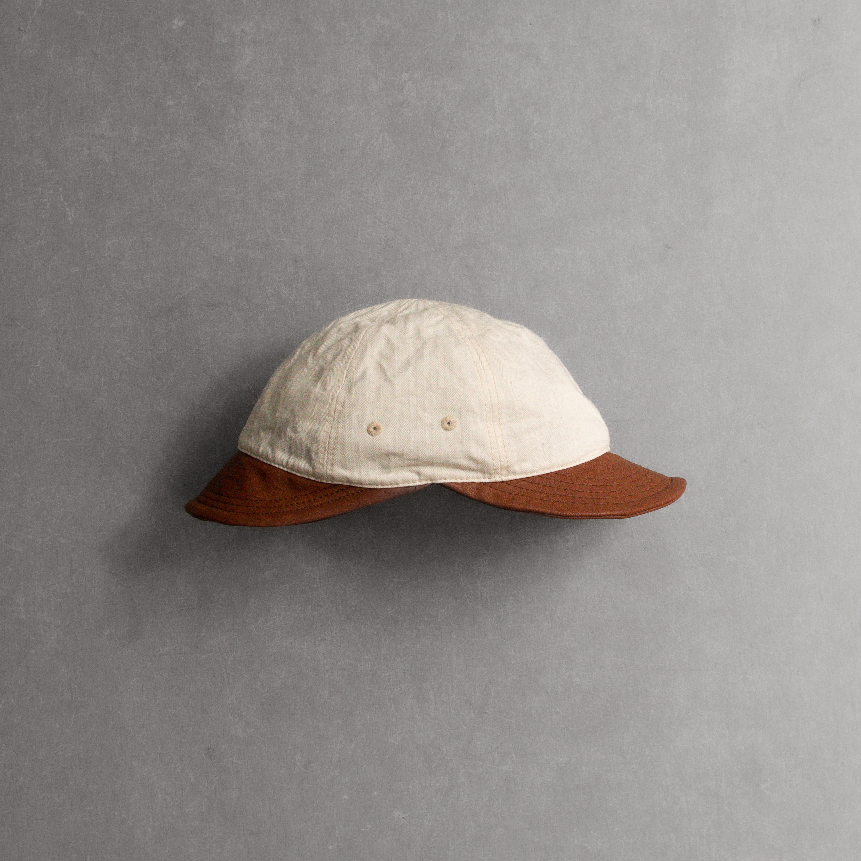 白木11｜HIGHER / HBT LEATHER 2WAY CAP