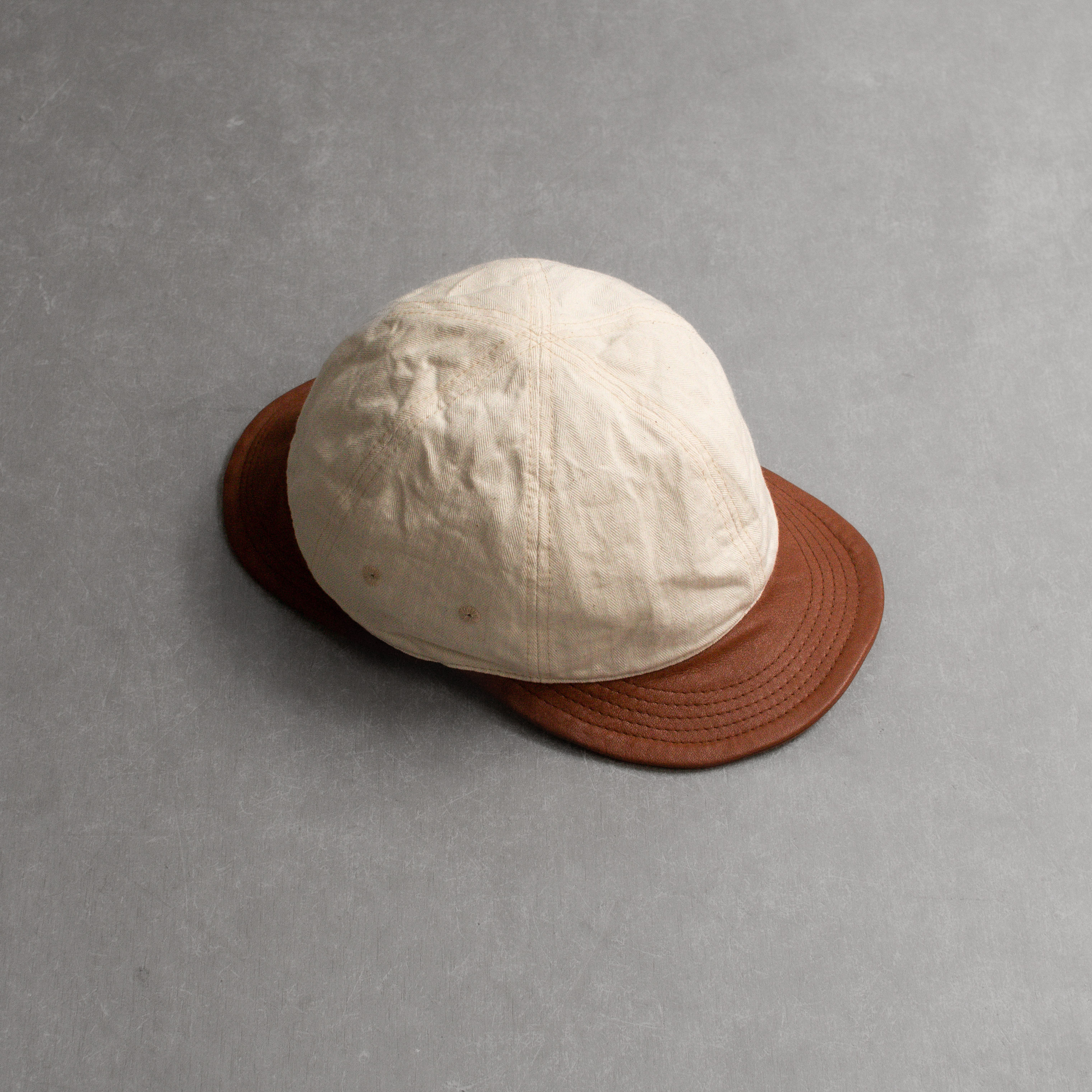 白木11｜HIGHER / HBT LEATHER 2WAY CAP