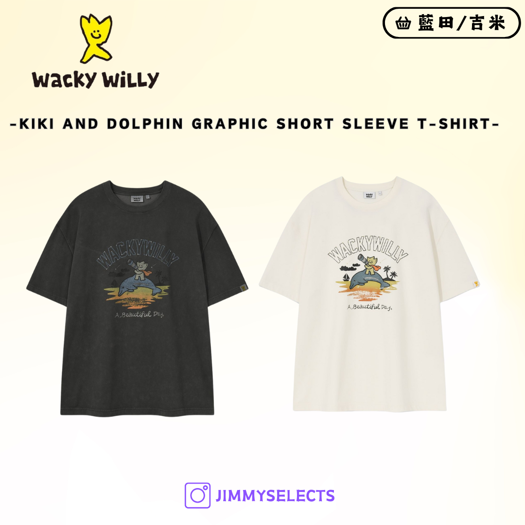 【代購】Wacky Willy 小飛人 Kiki 海豚 圖案 短袖 短T WA2502ST22