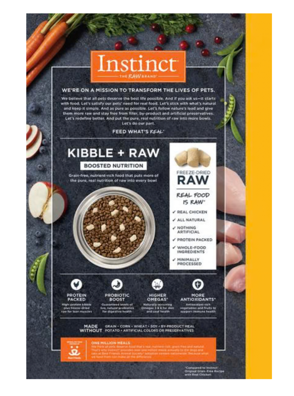 Instinct ｜雞肉 | Raw Boost 生肉配方無穀物貓糧 10lb