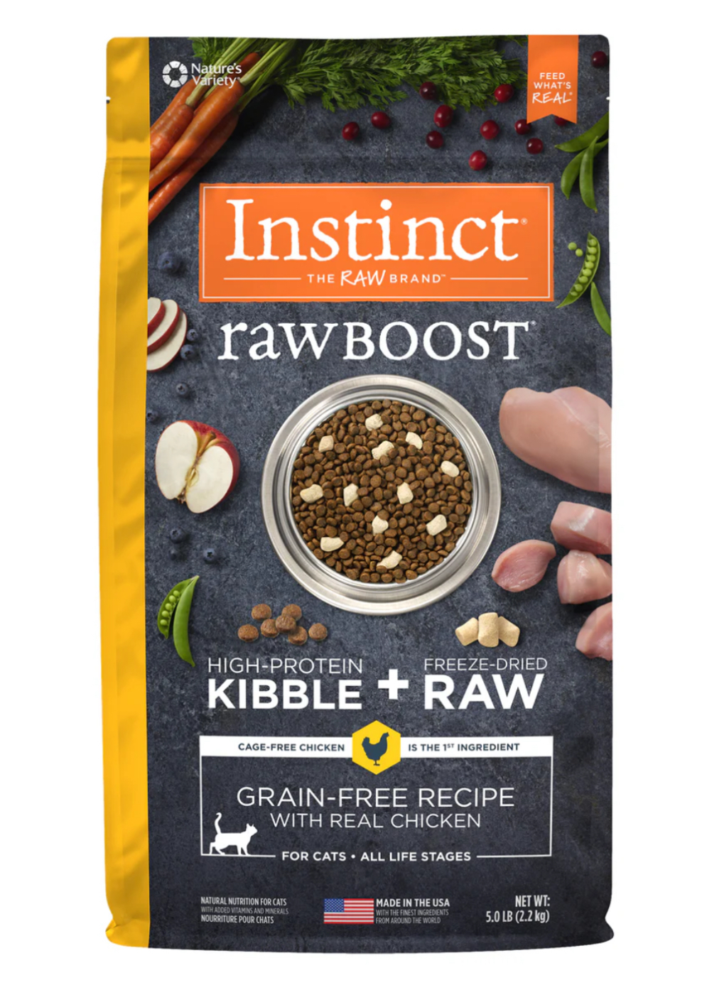 Instinct ｜雞肉 | Raw Boost 生肉配方無穀物貓糧 10lb