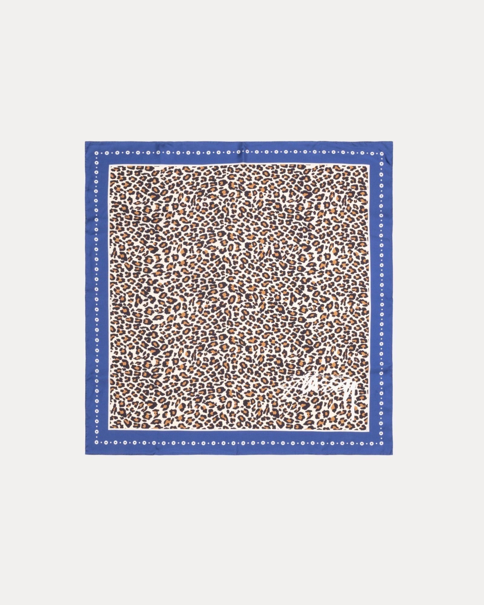 2025SS STUSSY PATTERN SILK BANDANA 豹紋 迷彩 頭巾 領巾 方巾 手帕 現貨 138965