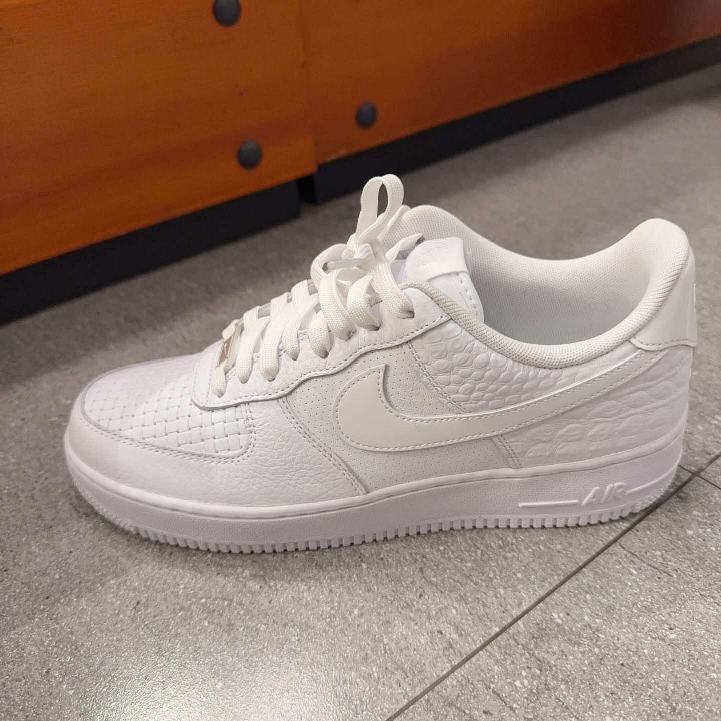 NIKE AIR FORCE 1 '07 LX白鱷魚 編織 HF2893-100