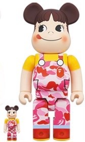BEARBRICK BAPE MILKY PINK 牛奶妹 100% & 400%