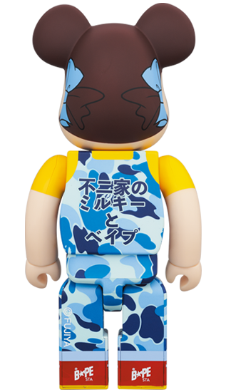 BEARBRICK BAPE MILKY BLUE 牛奶妹 100% & 400%