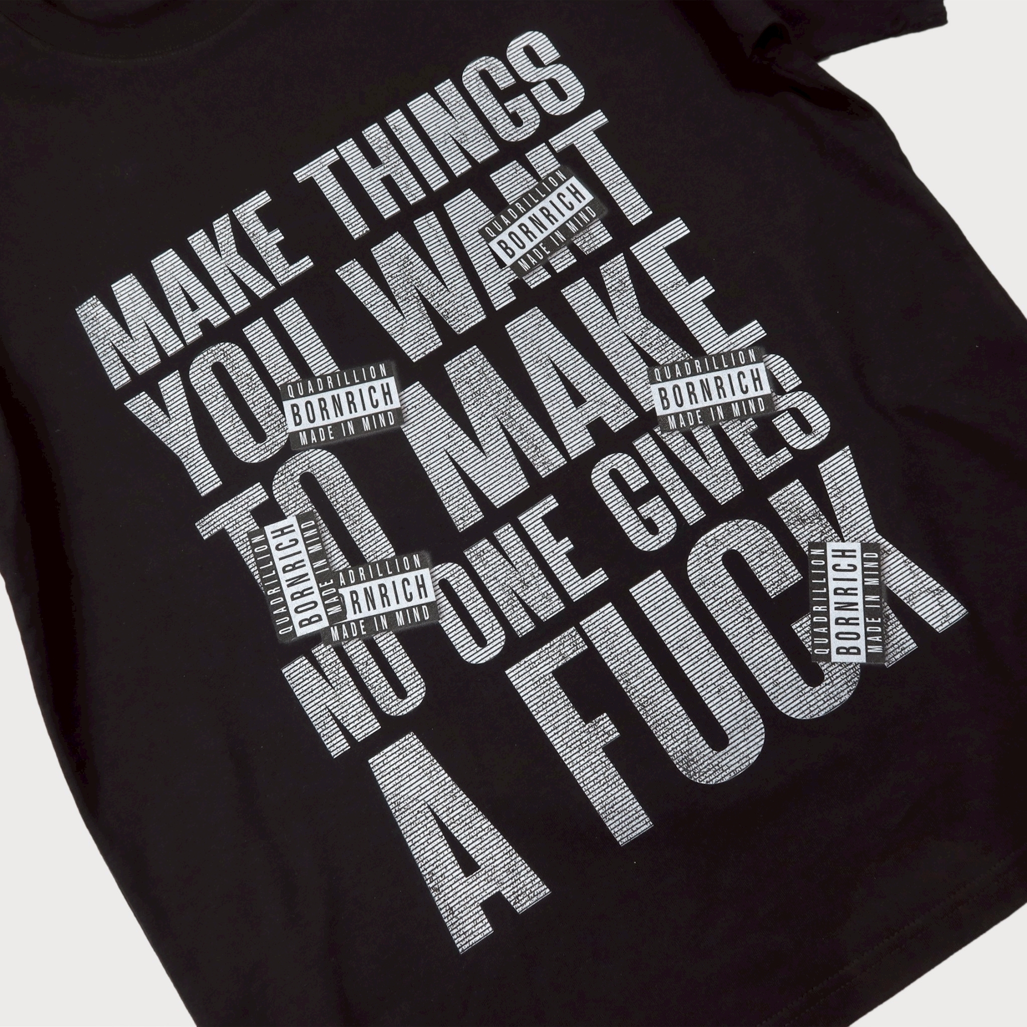 Bornrich｜Quadrillion Tee (Black)