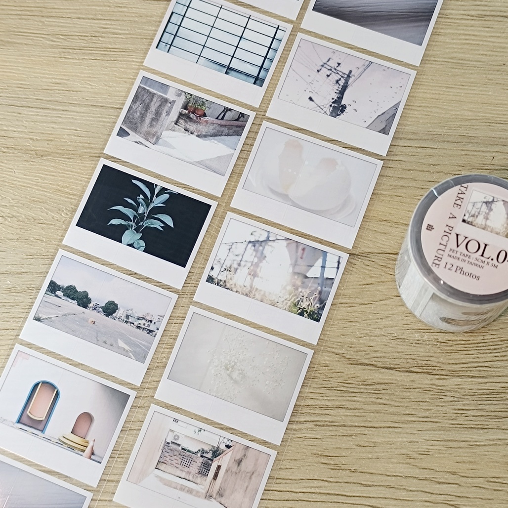 一分之一工作室．Take a picture VOL.04 5cm亮面PET膠帶 整捲(無販售分裝)