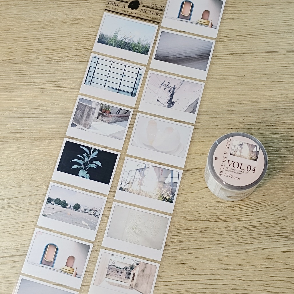 一分之一工作室．Take a picture VOL.04 5cm亮面PET膠帶 整捲(無販售分裝)