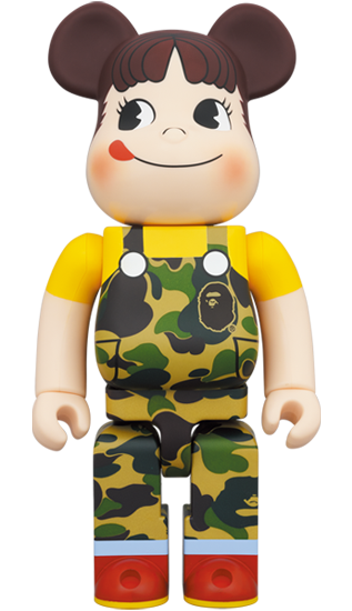 BEARBRICK BAPE MILKY GREEN／PINK／BLUE 牛奶妹 100% & 400% SET OF 3