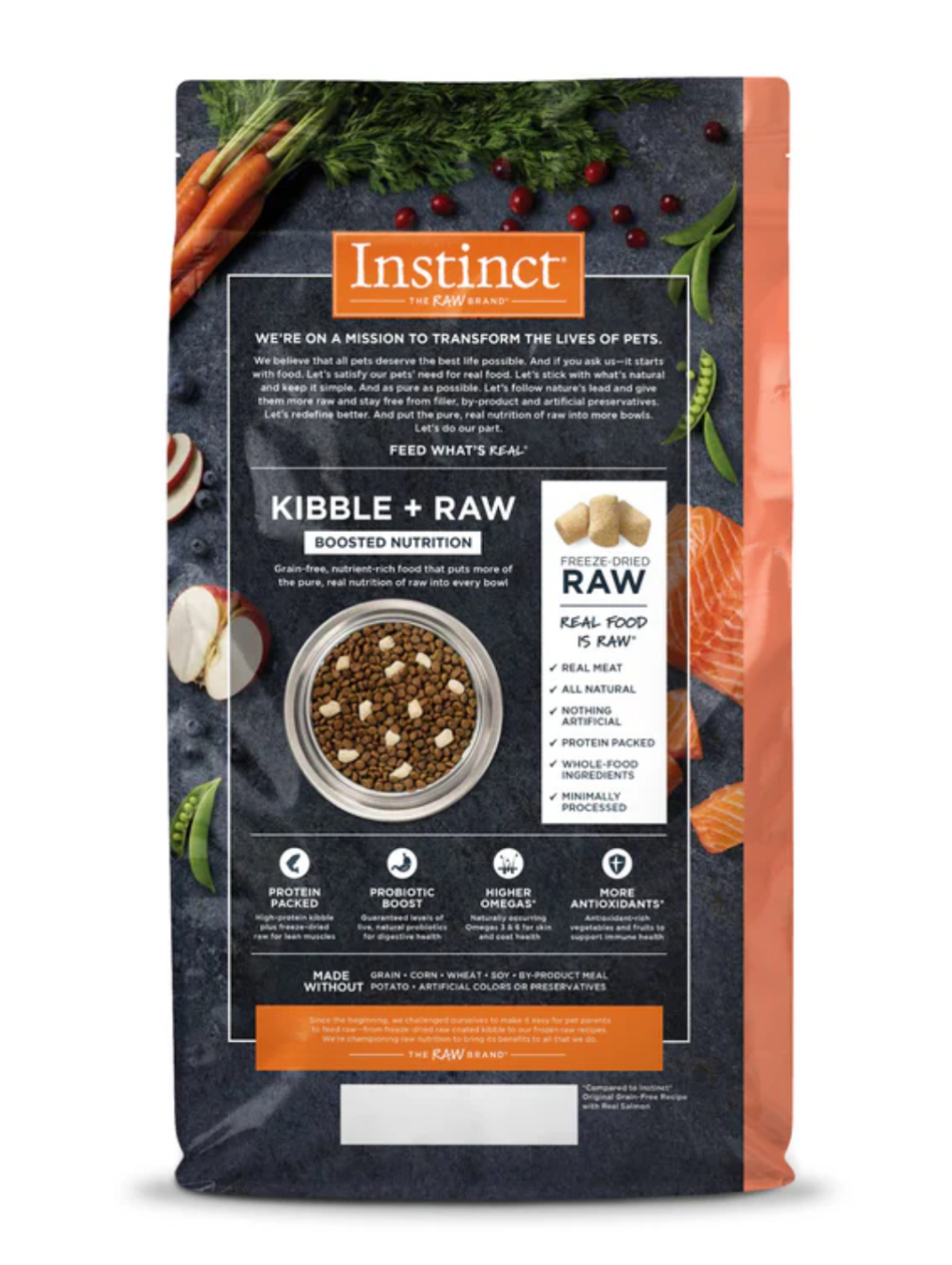 Instinct｜三文魚 | 生肉配方無穀物貓糧 4.5lb