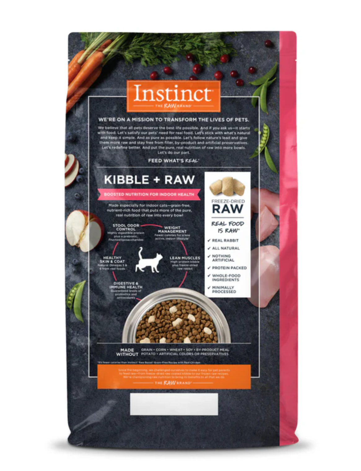 Instinct｜室內貓兔肉 | Raw Boost生肉配方無穀物貓糧 4.5lb