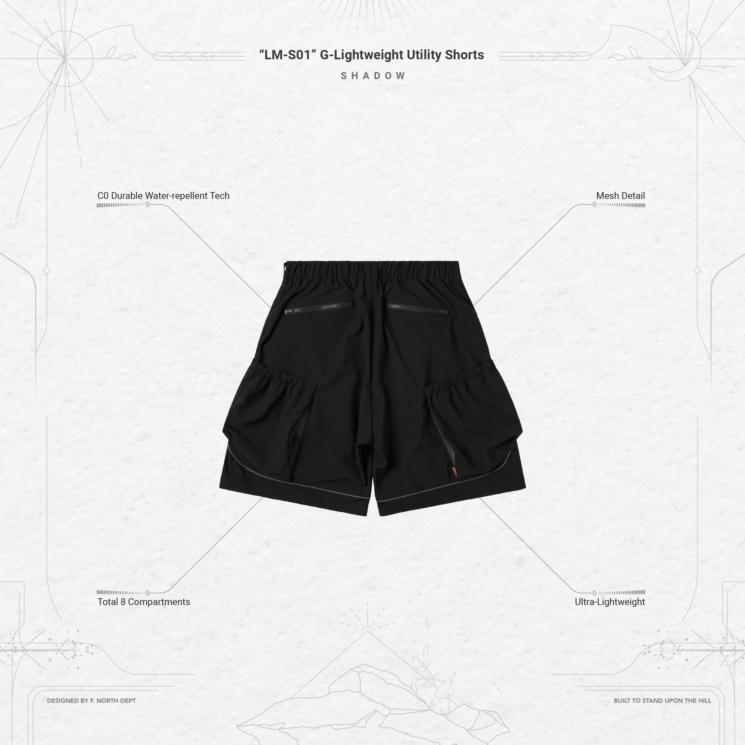 LM-S01” G-Lightweight Utility Shorts - 4 Colors