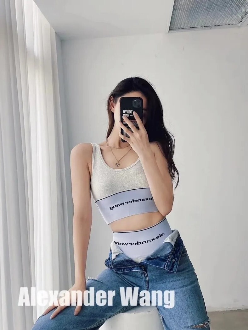 現貨 Alexander Wang 羅紋針織 標誌彈性內褲