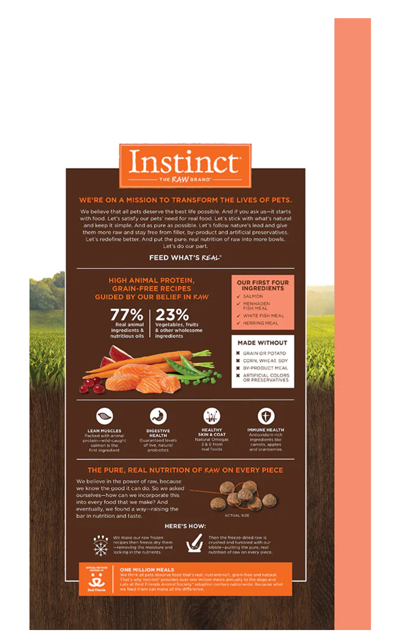 Instinct ｜三文魚 | Original 無穀物貓乾糧配方 10lb