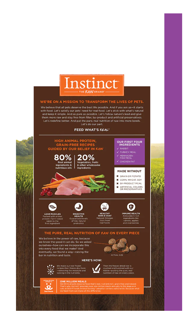 Instinct ｜兔肉 | Original 無穀物貓乾糧配方 10lb